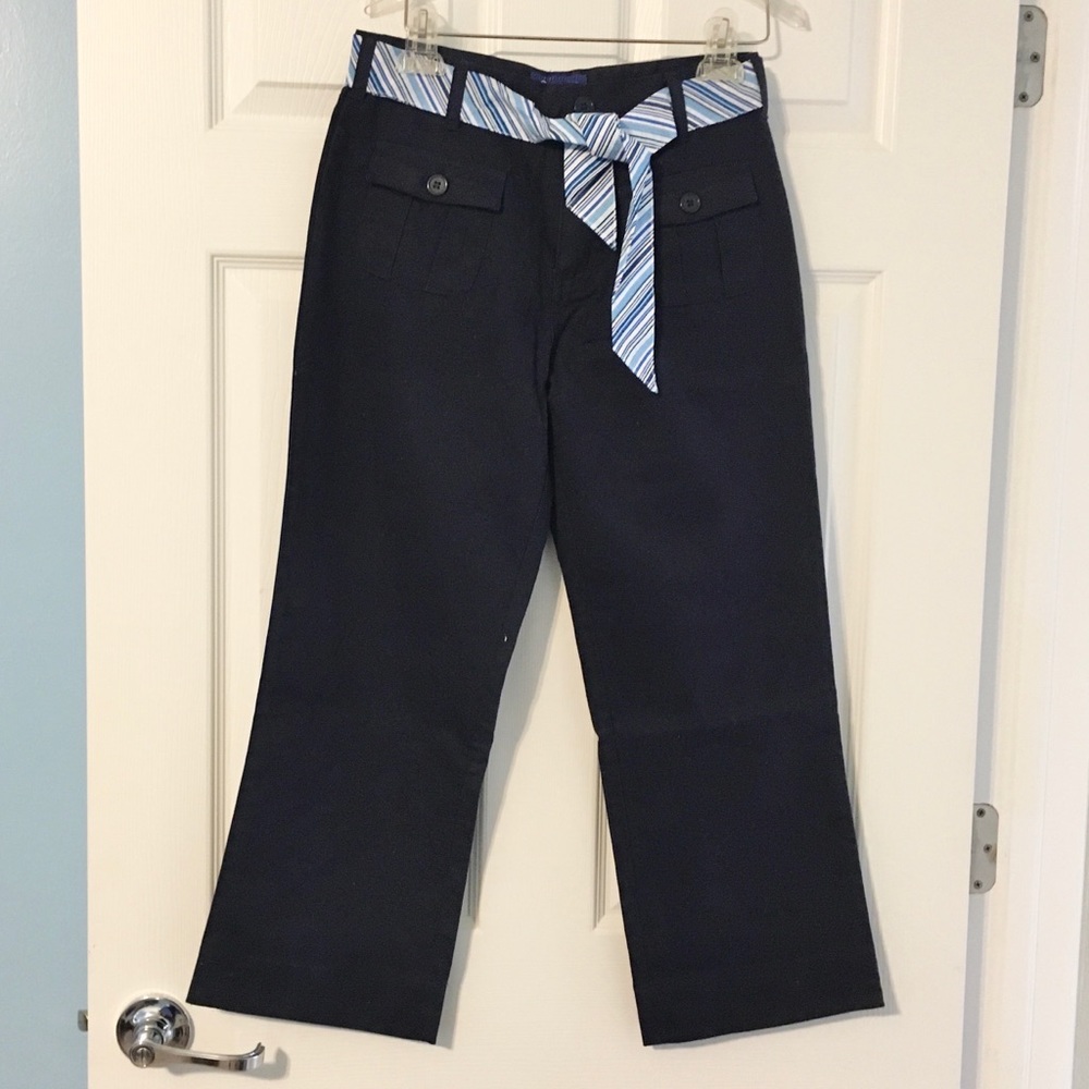 2/$15 NWOT @Class Girls Navy School Uniform Pants w/Belt